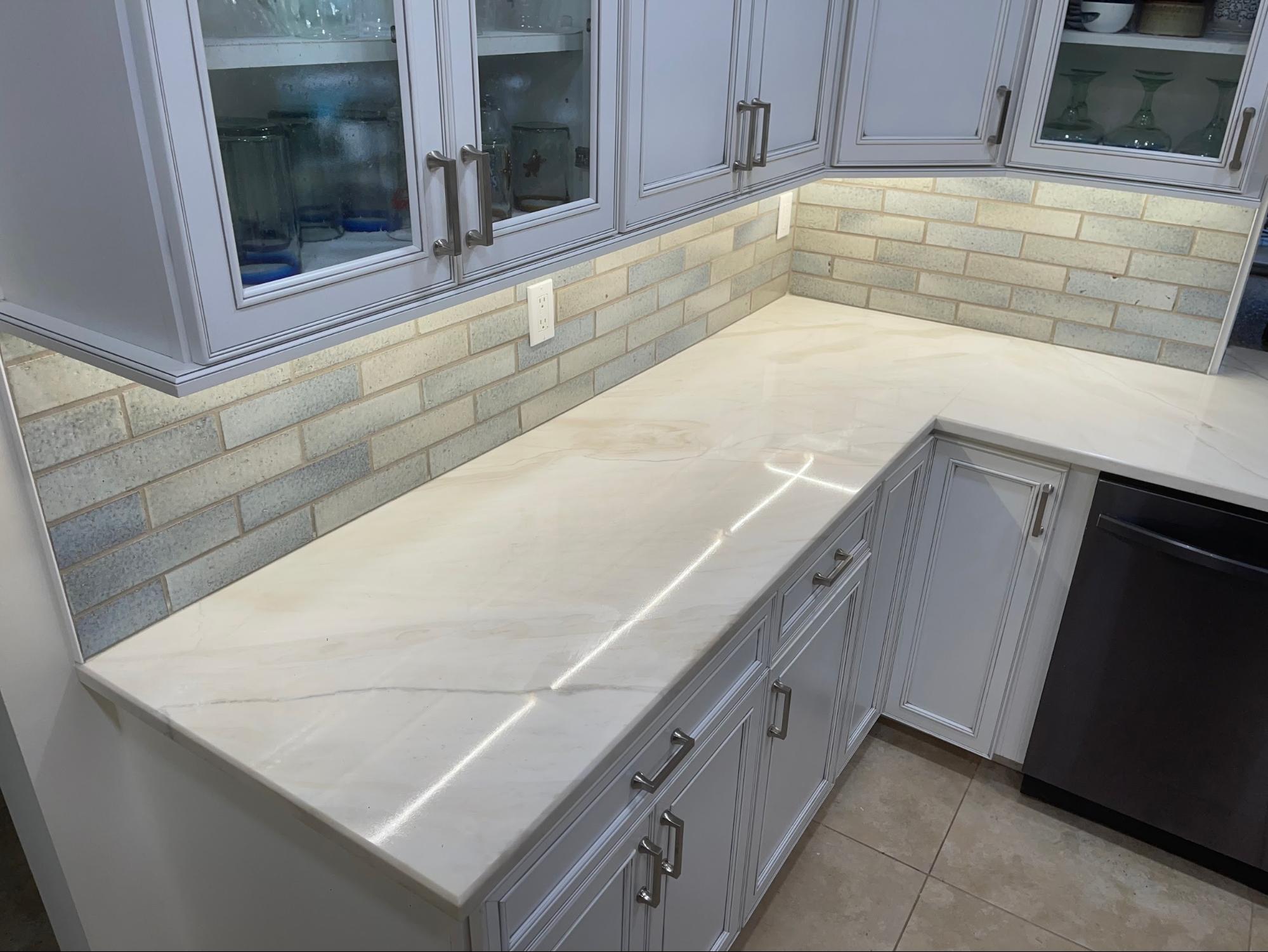 Kitchen marble after