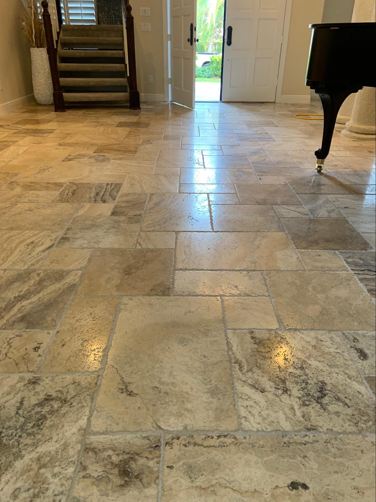 Entry foyer marble