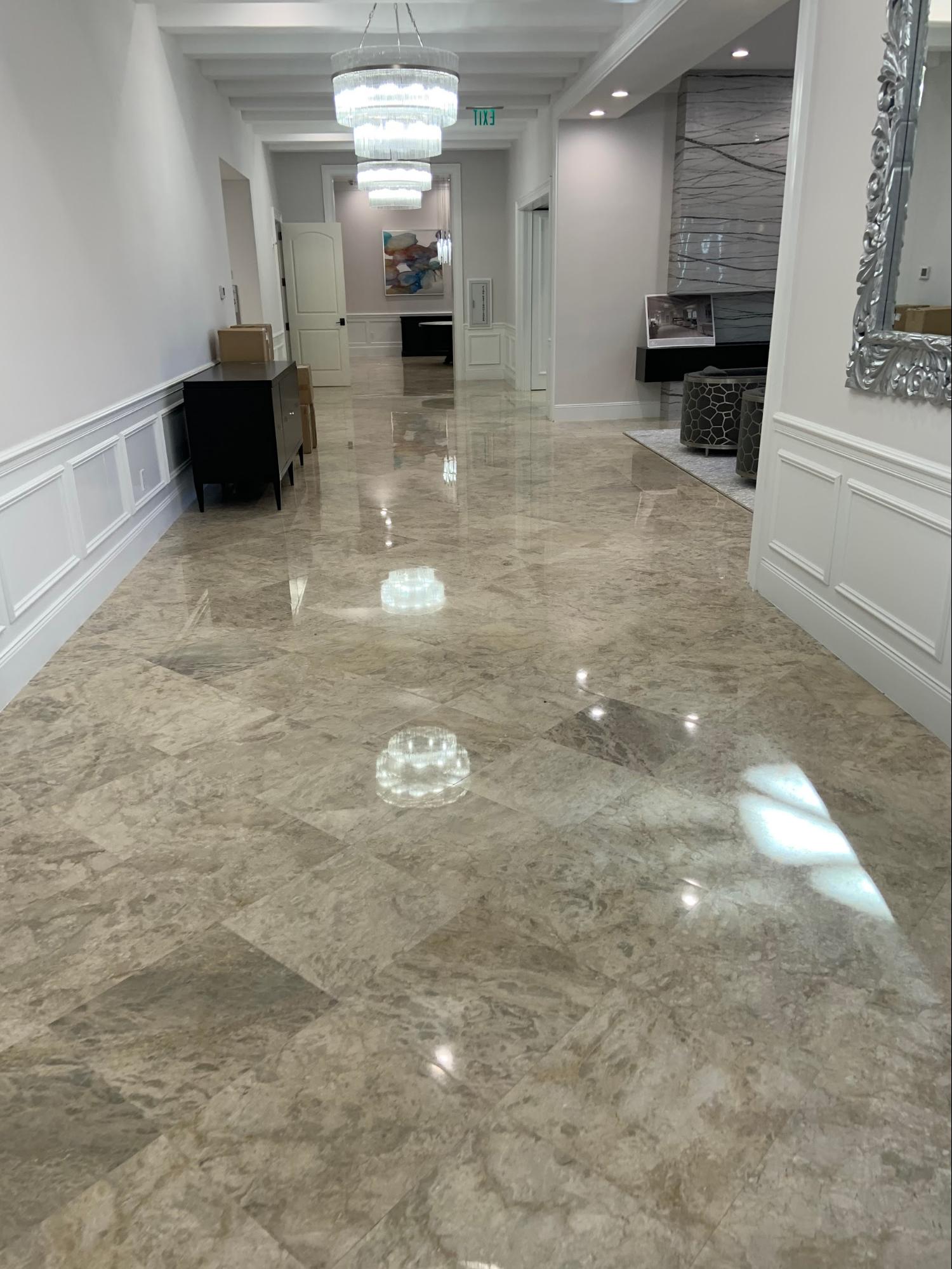 Entry foyer marble