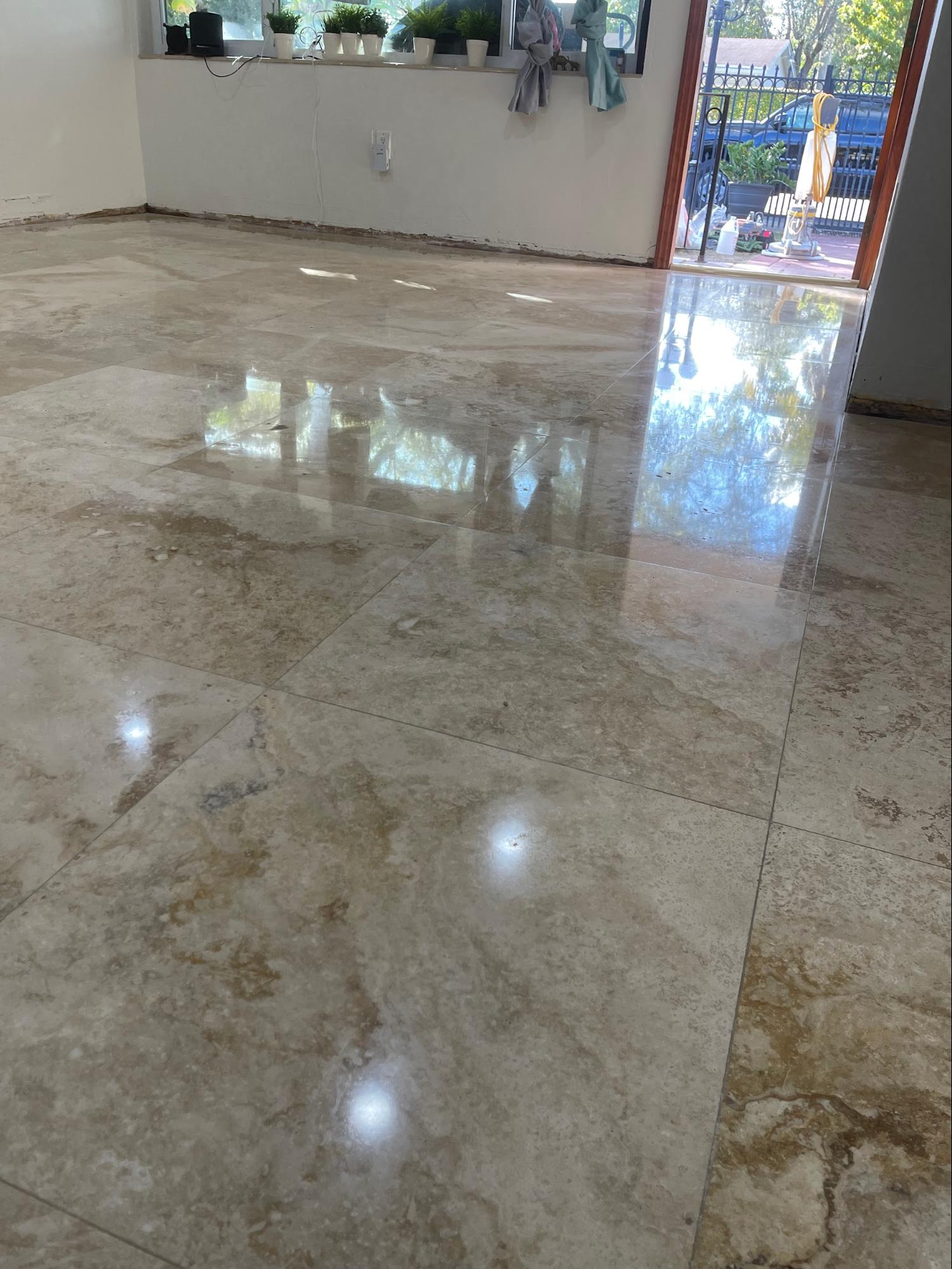 Marble floor restoration