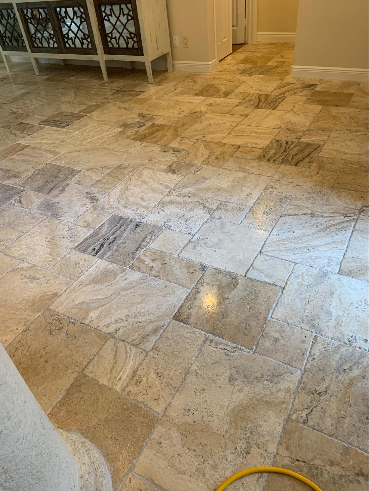 Living room marble floor