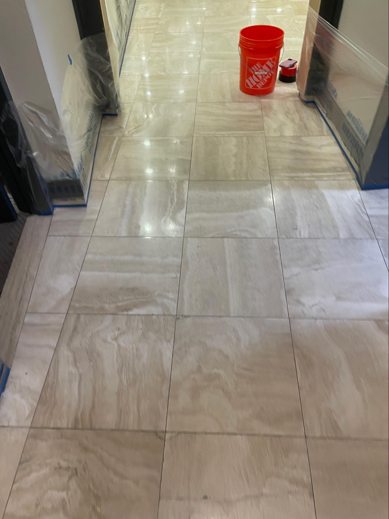 Living room marble floor