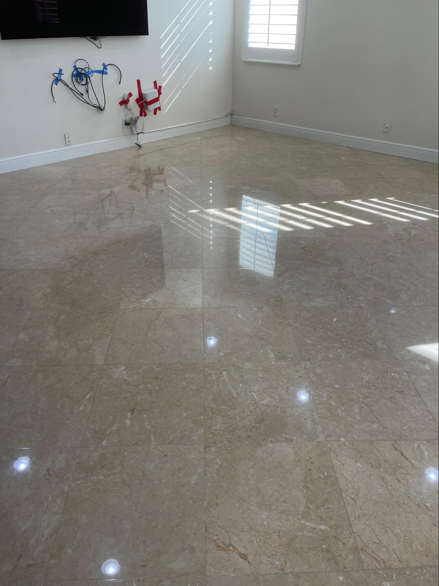 Commercial marble flooring