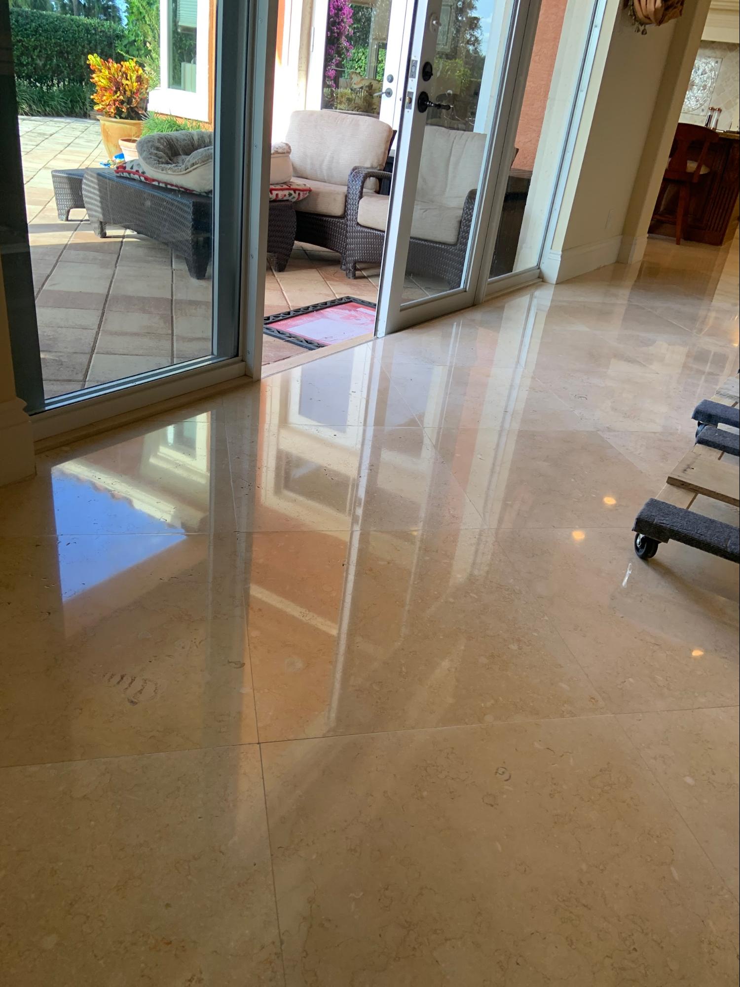 Marble floor restoration