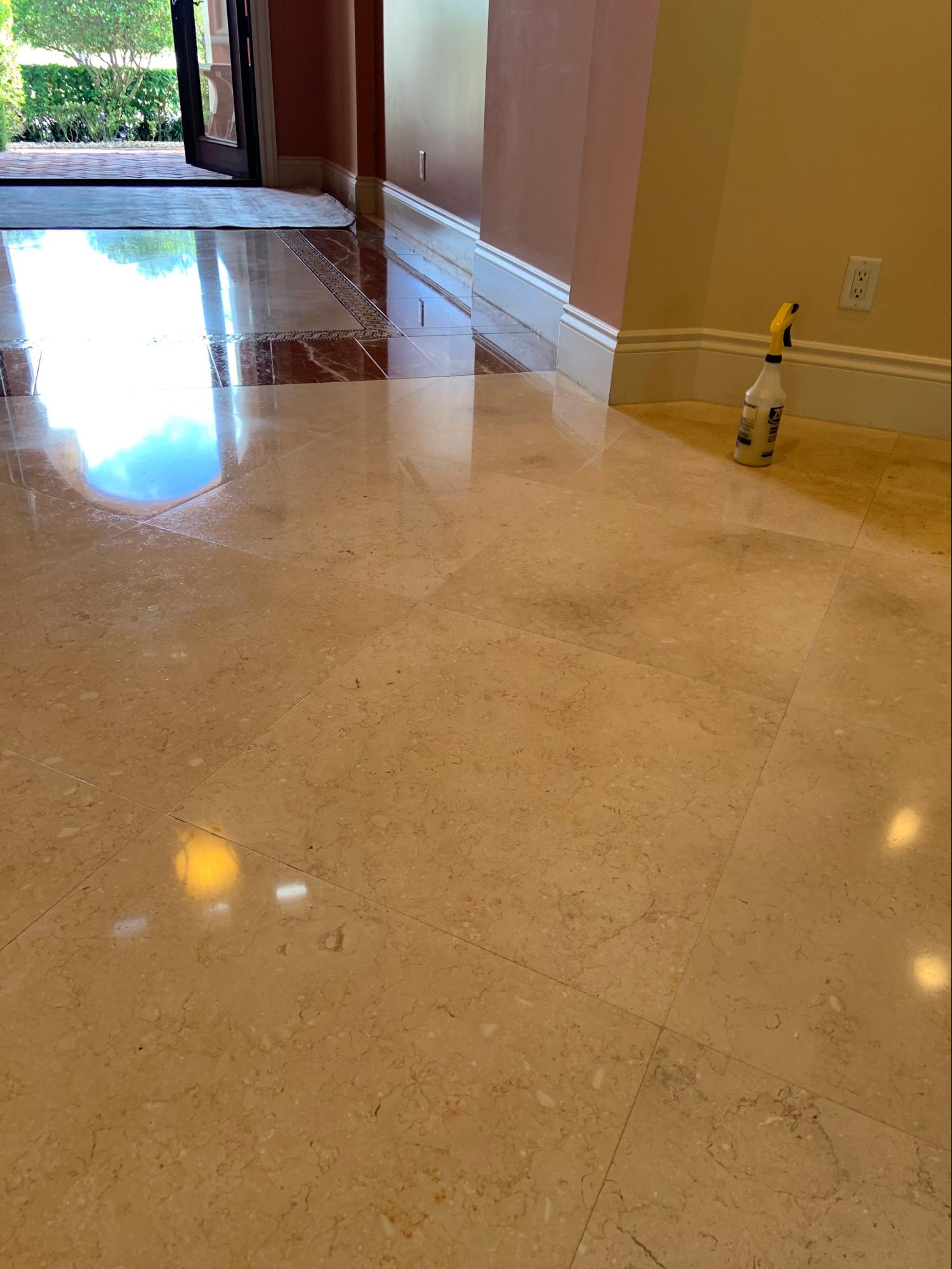 Marble floor restoration