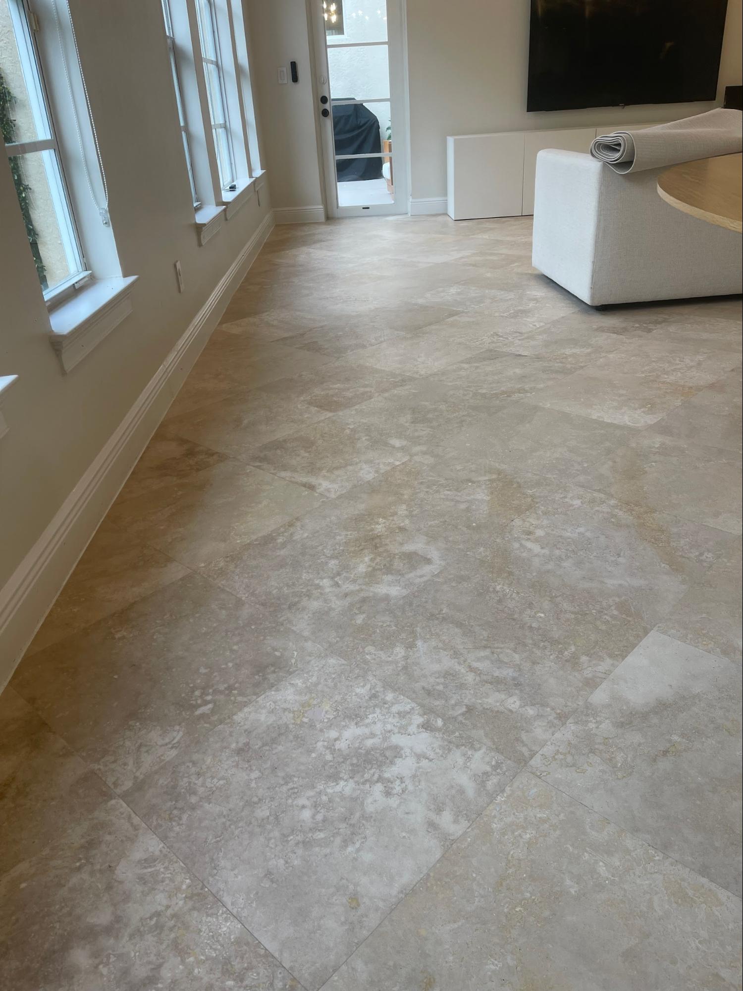Commercial marble flooring